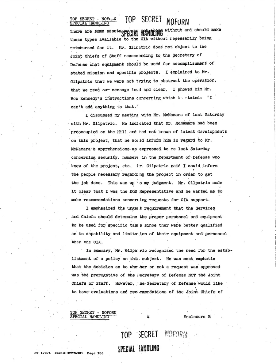 Operation Northwoods — Joint Chiefs of Staff, 1962: source page 186 of 212, the released scan