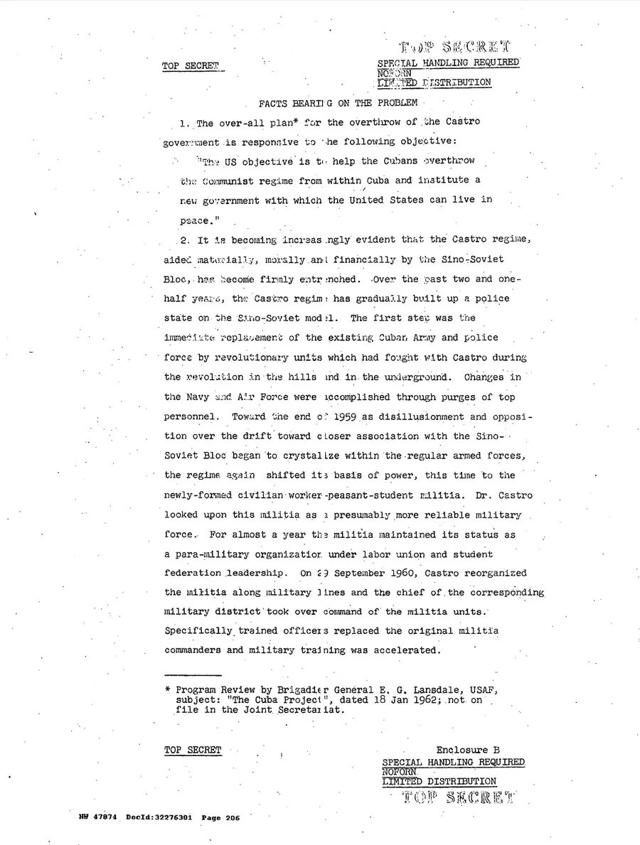 Operation Northwoods — Joint Chiefs of Staff, 1962: source page 206 of 212, the released scan