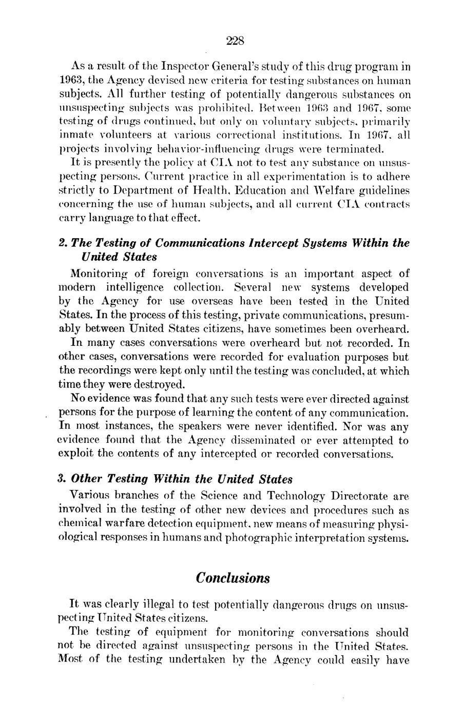 Rockefeller Commission, Chapter 16 — Commission on CIA Activities within the United States, 1975: source page 4 of 7, the released scan